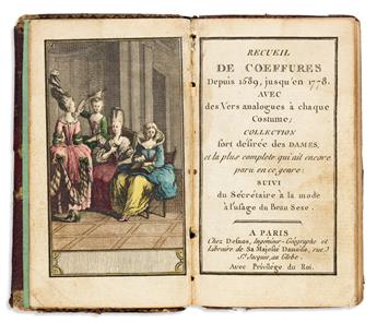 (FASHION -- HAIRSTYLES.) Recueil de Coeffures Depuis 1589, Jusquen 1778.